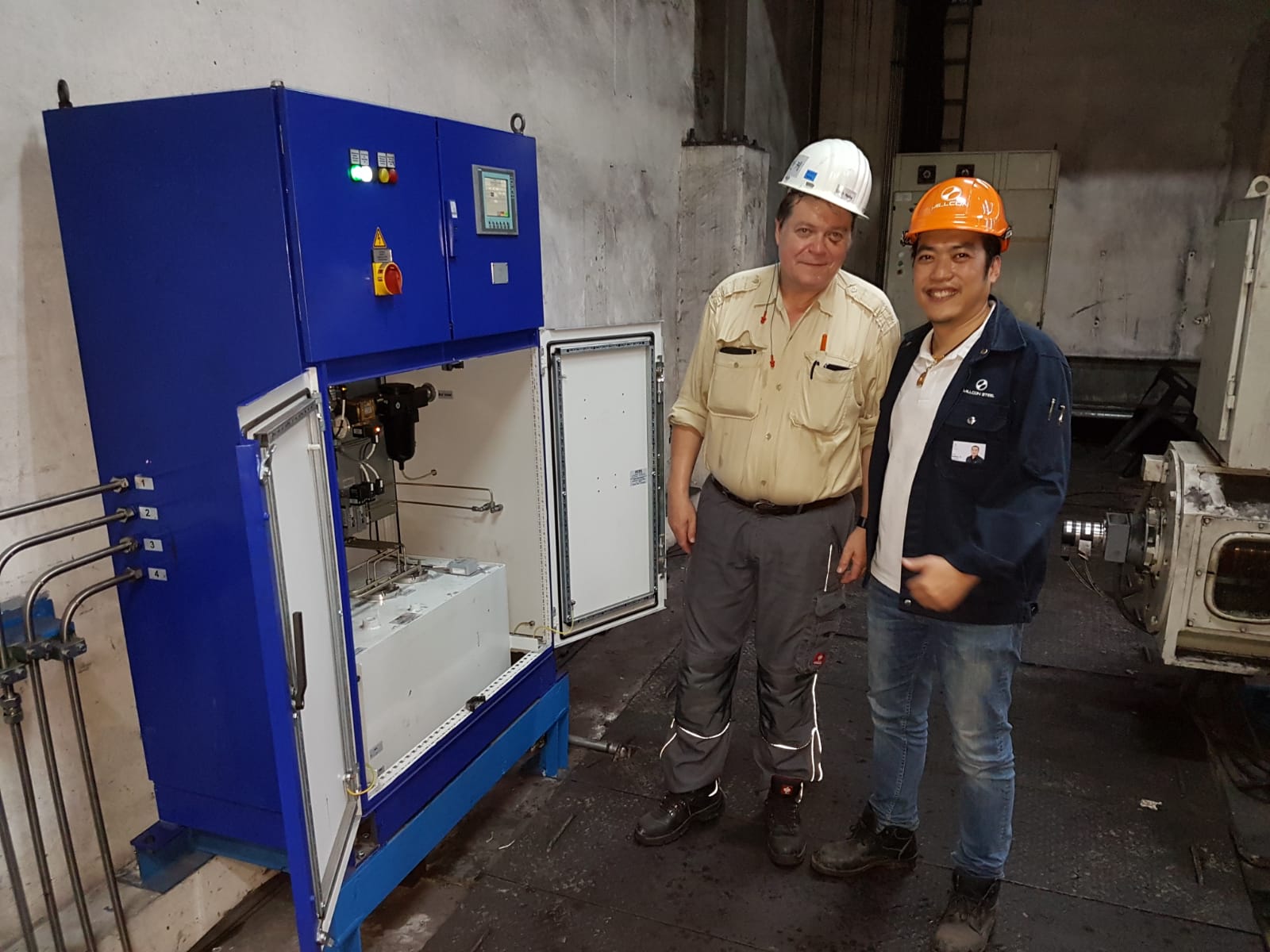 IB Asia and REBS successfully installed air oil lubrication at Millcon