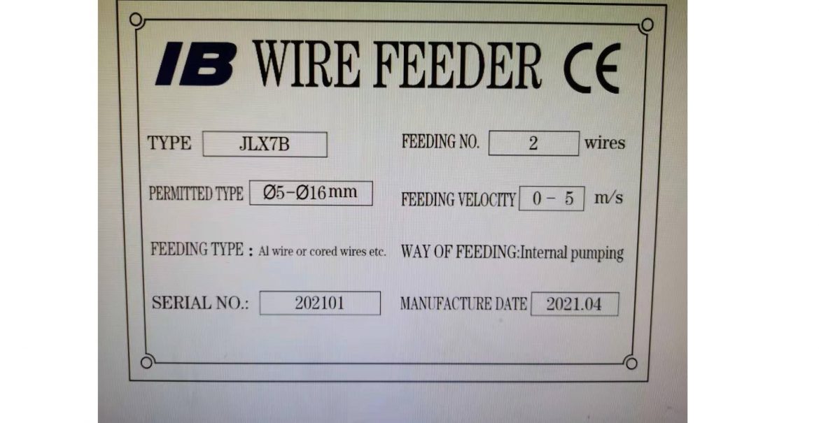 IB Cored Wire Feeder soon to be installed at PT. The Master Steel Manufactory Indonesia